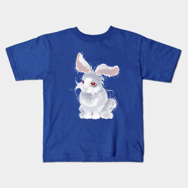 Magic white rabbit ( Bunny ) Kids T-Shirt by Blackmoon9